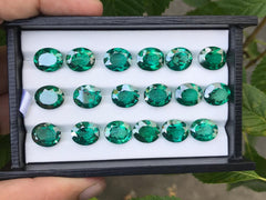 Coated Green Topaz Lot