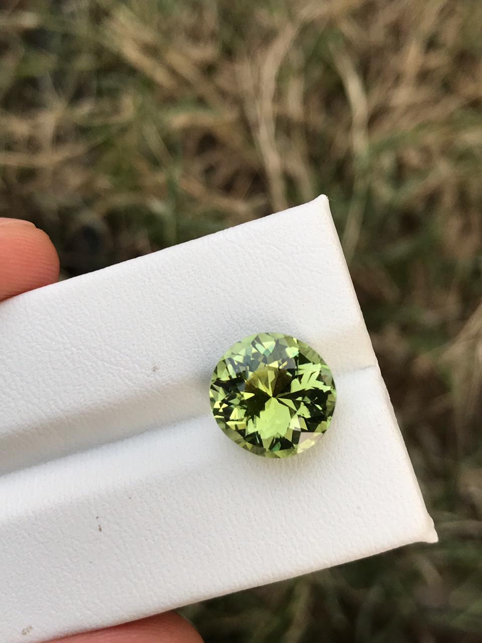 Greenish Yellow Faceted Tourmaline for Sale