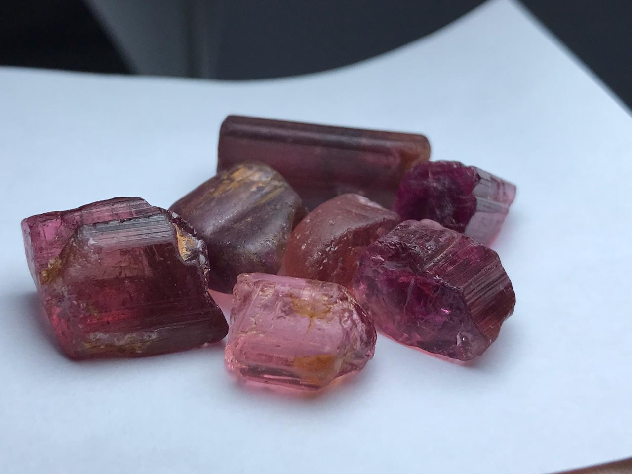 Facet Grade Rough Rubellite for Faceting from Africa
