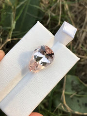 7.69 Carat Faceted Natural Morganite