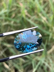 Faceted London blue Topaz