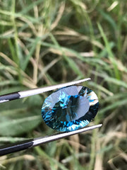 Faceted London blue Topaz