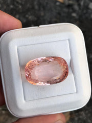 39.05 ct Pink color Faceted Natural Morganite for sale