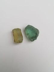 6.65 Grams of Facet Grade Rough Green Beryl & Heliodor