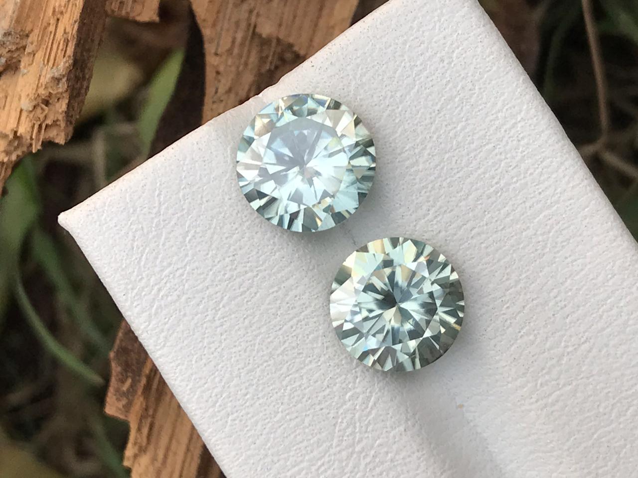 Round Cut Faceted Moissanite available for sale