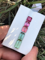 Multicolor Faceted Tourmaline