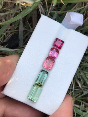 Buy 6.90 ct Multicolor Faceted Tourmaline