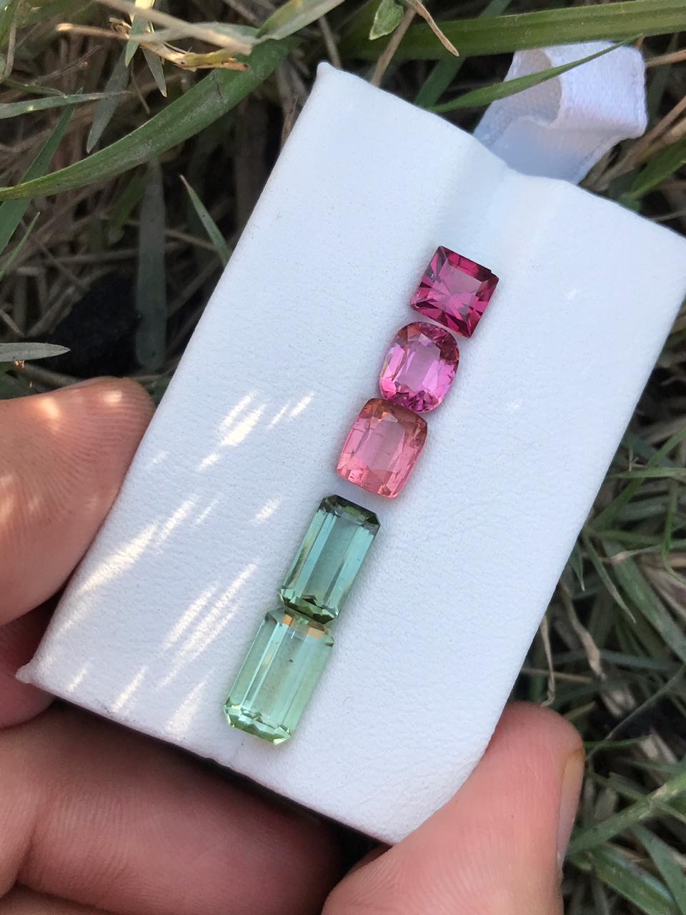 Buy 6.90 ct Multicolor Faceted Tourmaline