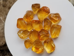 109 Grams Beautiful Orange Color Facet Grade Rough Citrine