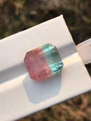 12.02 ct Natural Loose Bicolor Tourmaline for sale