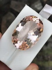 42.35 ct Natural Morganite Necklace piece Oval cut