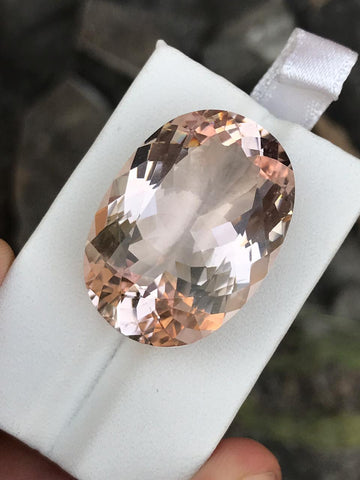 42.35 ct Natural Morganite Necklace piece Oval cut