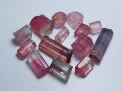 38.90 Grams Gemmy Lustrous Facet Grade Rough Bicolor & Rubellite