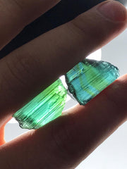 11.30 Grams Beautiful Bluish Green Facet Grade Rough Tourmaline