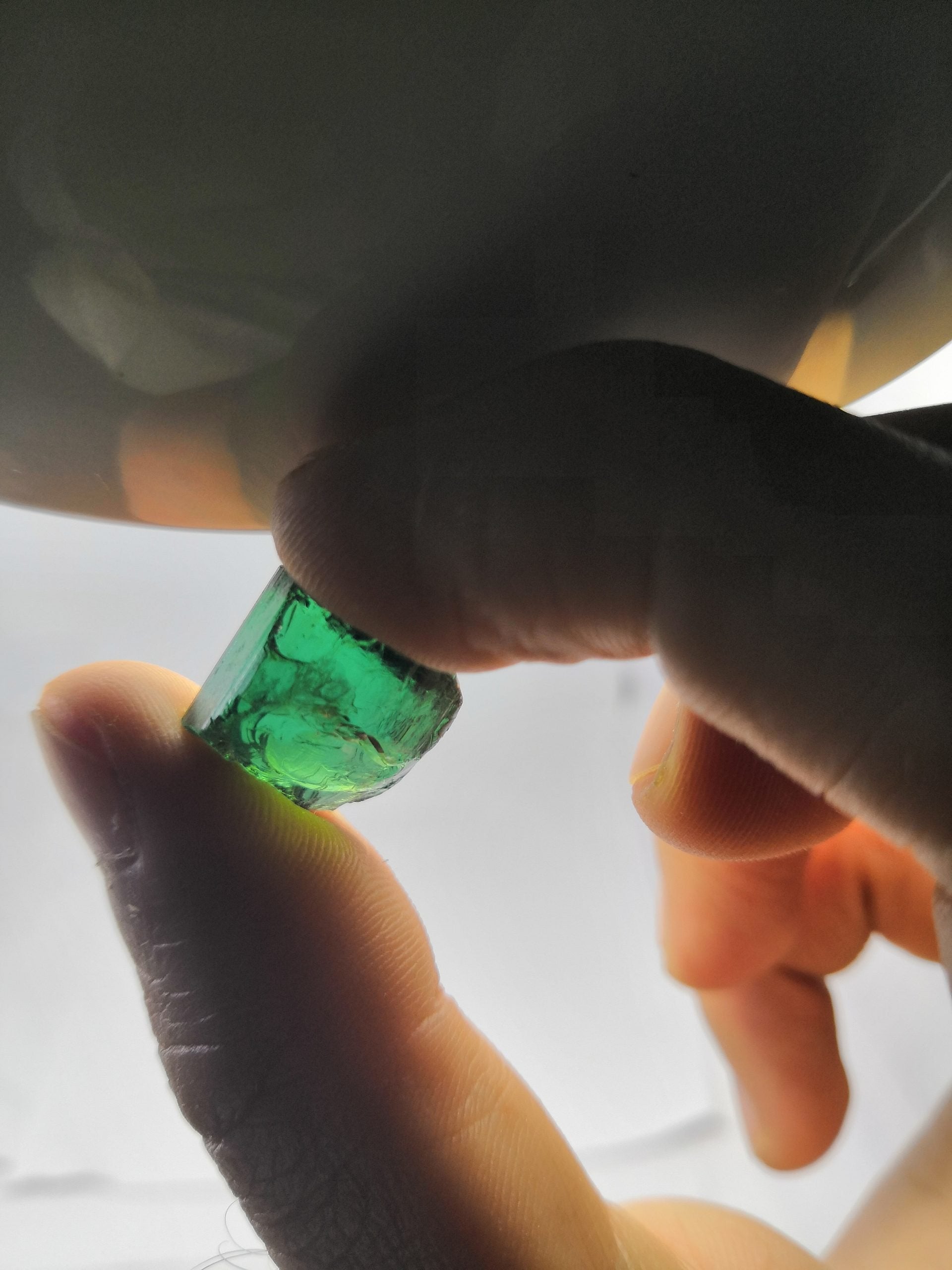 Bicolor Blue and Green Facet Rough Tourmaline