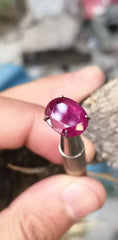 Beautiful Color Faceted Ruby for sale