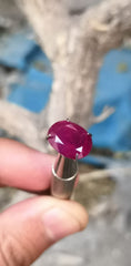 Beautiful Color Faceted Ruby for sale