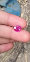 Beautiful Color Faceted Ruby for sale