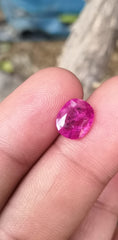 Beautiful Color Faceted Ruby for sale