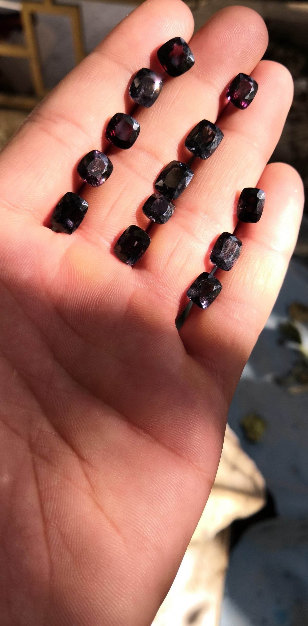 Faceted Spinel Pieces available for sale