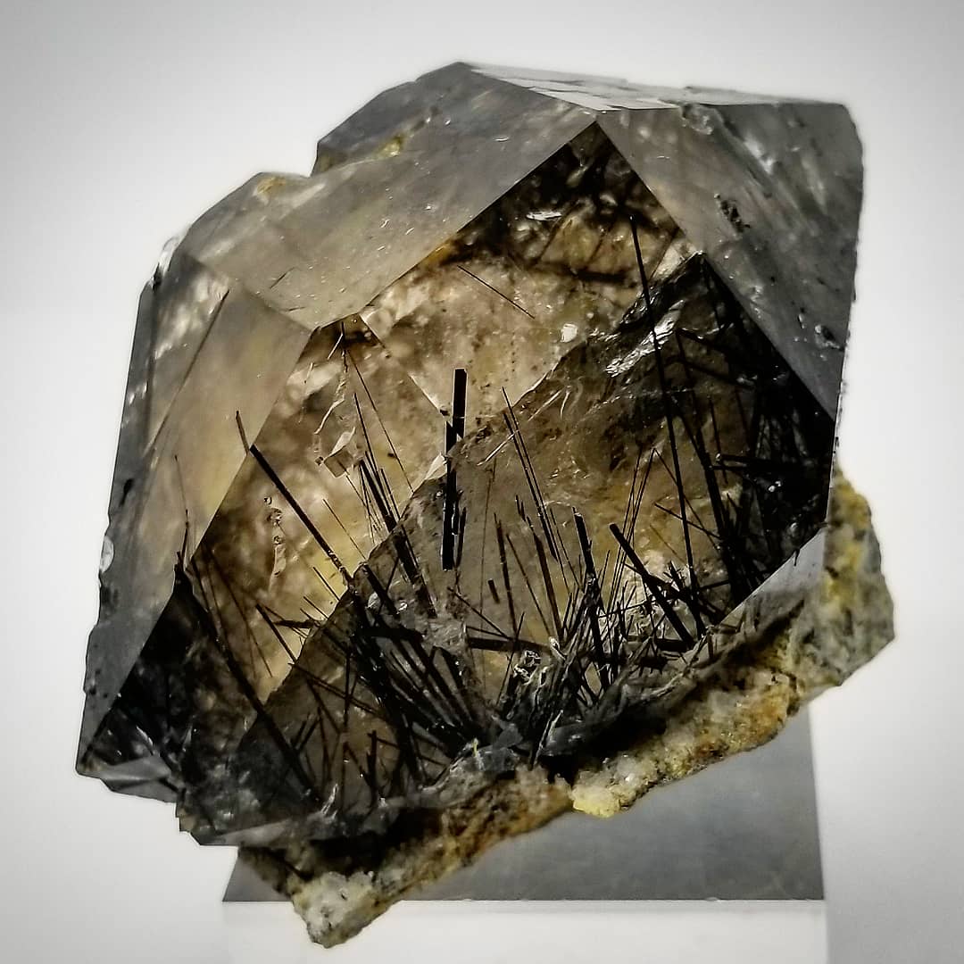 Unique Ribbeckie Inclusion in Double Terminated Quartz Crystal