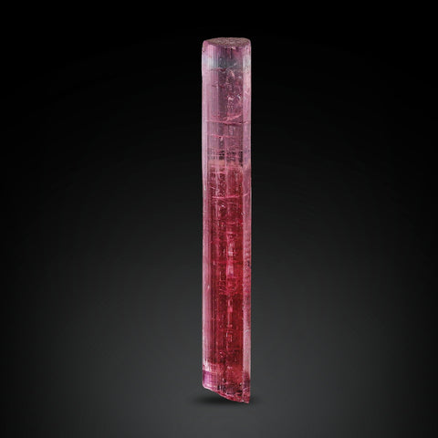 Vibrant Pink Color Tourmaline With Blue Top Termination