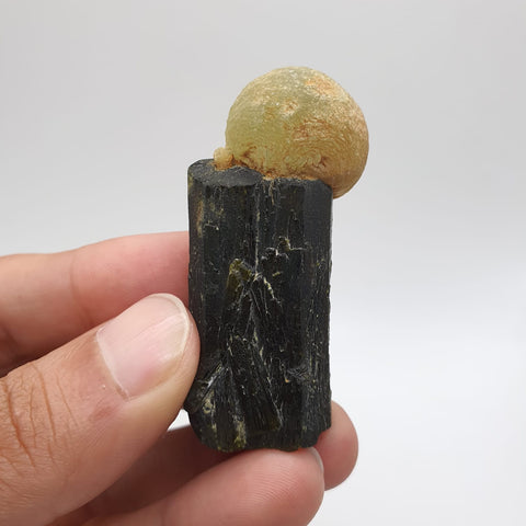 Incredible Example Of Prehnite Ball Perched On Epidote