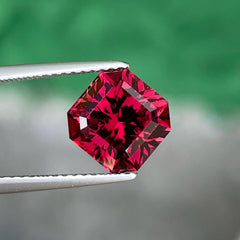 Intense Red Natural Rhodolite Garnet Gemstone