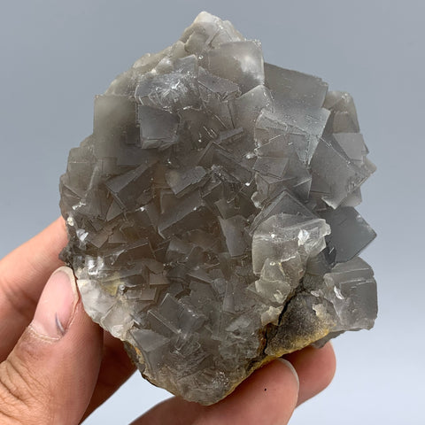Interesting Gray Color Fluorite Aggregate Mineral