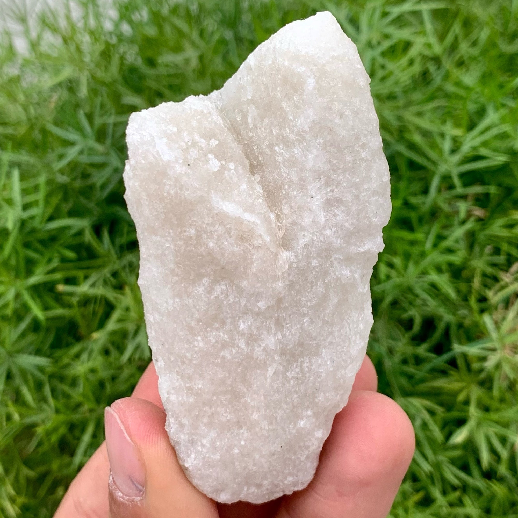 Isolated Lazurite Crystal On Creamy White Calcite Matrix