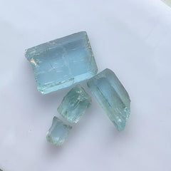 Light Blue Aquamarine Facet Rough Lot