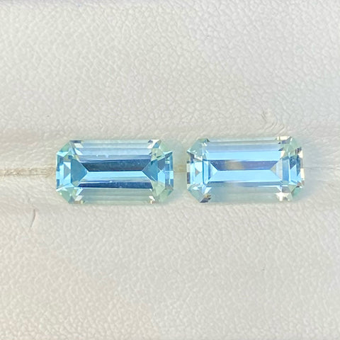 Light Blue Aquamarine Pair