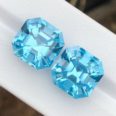 Light Cornflower Blue Topaz Pair