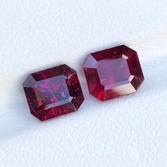 Loose Tyrian Purple Garnet Pair