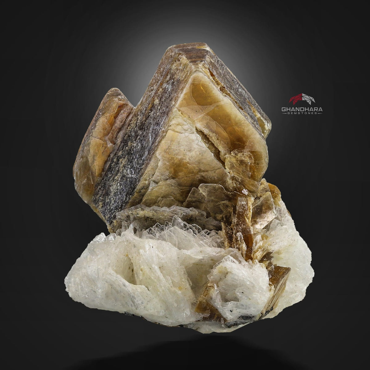 Lovely And Aesthetic Golden Muscovite Mica On Cleavelandite