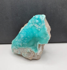 Lovely Botryoidal Seafoam Blue Aragonite with Droozy Luster