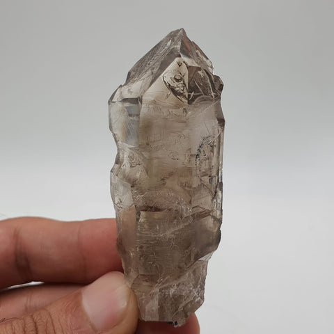 Lovely Enhydro Smoky Quartz With Excellent Transparency And Glassy Faces