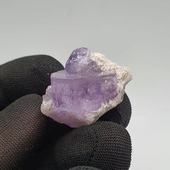 Lovely Glassy Faced Gem Purple Apatite On Matrix