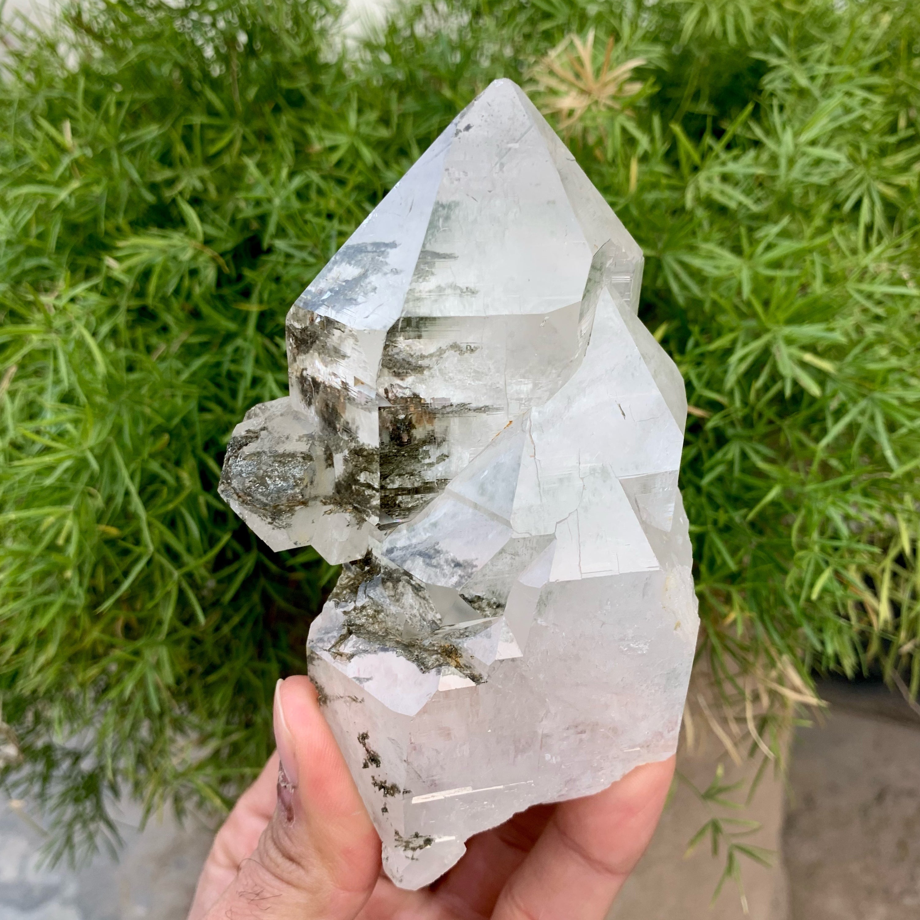 Lovely Himalayan Quality Quartz With Chlorite Inclusion