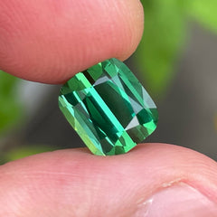 Lovely Natural Bluish Green Tourmaline Gemstone