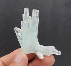 Lovely Robust Aquamarine Cluster with Nice Detailed Albite