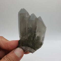 Lovely Robust Trio Of Chlorite Quartz