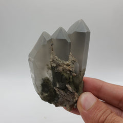 Lovely Robust Trio Of Chlorite Quartz