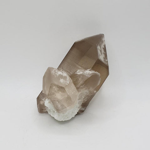 Lovely Smokey Quartz with Perfect Secondary Crystals and Excellent Transparency