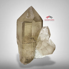 Lovely Smokey Quartz with Perfect Secondary Crystals and Excellent Transparency