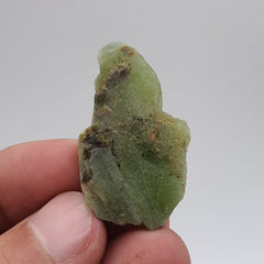 Lovely Apple-Green Peridot With Magnetite Crystals