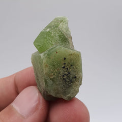 Lovely Apple-Green Peridot With Magnetite Crystals