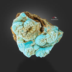 Lovely Blue Aragonite Crystals On Matrix