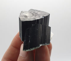 Lusterious And Artistic Schorl Aka Black Tourmaline On White Cleavelandite