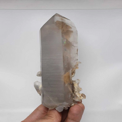 Magnificent Sculpture Double Terminated Quartz with Intersting Inclusion